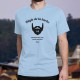 T-Shirt humoristique homme - Règle de la barbe 8 - portée avec fierté