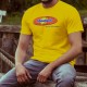 T-shirt coton homme - Fribourgeois, bien mieux. Et plus longtemps ! - logo d'une célèbre marque de pâte à tartiner au chocolat
