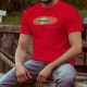 T-shirt coton homme - Fribourgeois, bien mieux. Et plus longtemps ! - logo d'une célèbre marque de pâte à tartiner au chocolat
