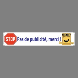 Sticker - Pas de publicité, merci ! - autocollant boîte aux lettres