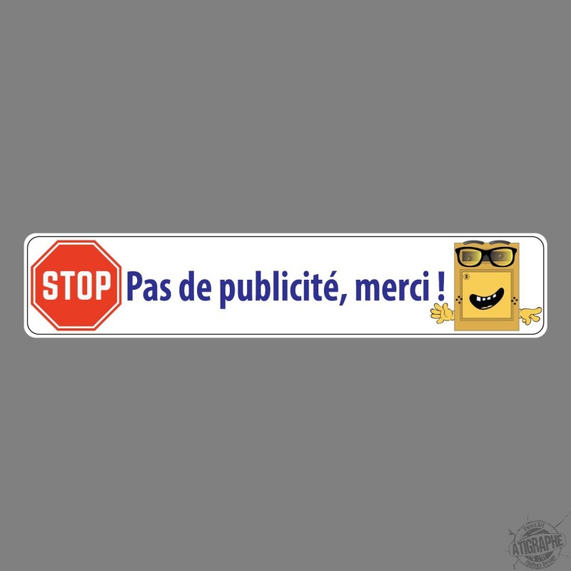 Sticker - Pas de publicité, merci ! - autocollant boîte aux lettres