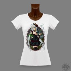 T-Shirt manga sexy moulant - Absinthe with Faust