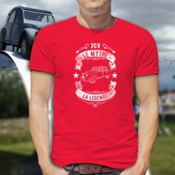 Men's cotton T-Shirt - 2CV, le mythe, la légende