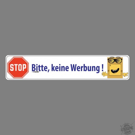 Sticker - Bitte, keine Werbung !