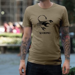 T-Shirt signe astrologique - Scorpion - pour homme - huitième signe astrologique du zodiaque de l’élément eau-feu