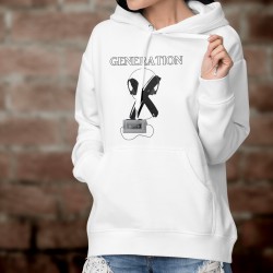 Women's Funny Hoodie - Generation X - walkman