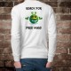 Herren Mode lustiges Pulli - Ready for free Hugs