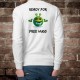 Men's funny fashion sweater - Ready for free Hugs