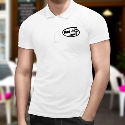 Bad Boy inside ★ mauvais garçon à l'intérieur ★ Polo shirt humoristique homme  inspiré du logo et de la publicité d'Intel