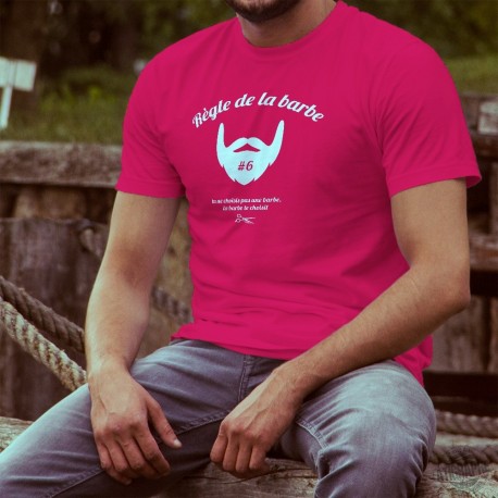 Uomo cotone T-Shirt - Règle de la barbe N°6