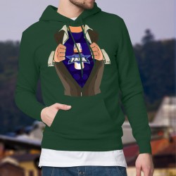 Maglione di cotone con cappuccio - Super Papa