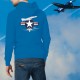 Silhouette de l'avion de combat F-4E Phantom II ★ US Air Force ★ Pull à capuche coton mode homme