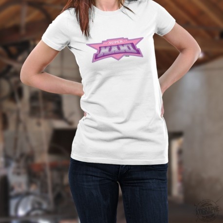 Damenmode T-shirt - Super MAMI
