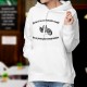 Pull-over blanc à capuche - Si tu n'en as jamais roulé, tu ne peux pas comprendre - mode femme motarde