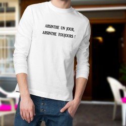 Herren lustig Fashion Sweatshirt - Absinthe un jour..., Ash Heater