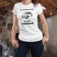 Donna funny slim T-shirt - Vintage VW Maggiolino
