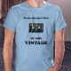 Vintage Cassette audio ⏪⏸⏵⏹⏩ Je ne suis pas vieux, je suis Vintage - T-shirt homme avec une cassette à bande magnétique