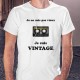 Humoristisch T-Shirt - Vintage Audiokassette - für Herren