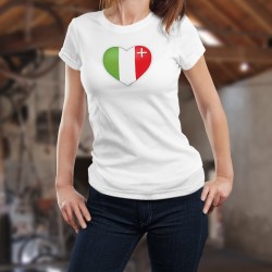 Women's slim T-shirt- Neuchâtel Heart