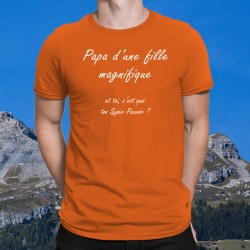 Men's cotton T-Shirt - Papa Fille Super Pouvoir