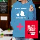 Maglione di cotone con cappuccio - Que la Fondue soit avec Toi