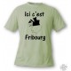 T-Shirt - Ici c'est Fribourg - für Herren oder Frauen, Alpine Spruce