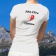 Damenmode Herz T-shirt -  Fière d'être Valaisanne