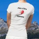 Donna stile cuore T-shirt - Fière d'être Valaisanne