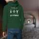 Maglione di cotone con cappuccio - J'ai commencé le Fitness