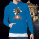 Herren Baumwolle Kapuzenpullover - Bär und Schweizer Wappen