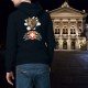 Cotton Hoodie T-Shirt - Bear and Swiss coat of arms