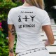 T-Shirt humoristique mode femme - J'ai commencé le Fitness, un tire-bouchon dans 3 positions de gymnastique 