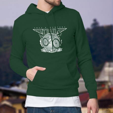 Maglione di cotone con cappuccio -  ATV Trail Explorer - Mountain Bike - moto fuoristrada