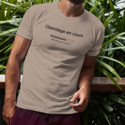 Glandage en cours, Merci de ne pas brusquer ▶ barre de téléchargement ◀ T-Shirt humoristique homme pour ceux qui aiment flemmer