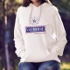 Sweat bianco a cappuccio - Vaudoise, la Femme qui vous réussit
