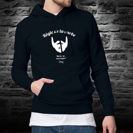 Règle de la barbe N°7 ★ mes règles ★ Pull à capuche pour ceux qui vivent selon leurs propres règles et leur individualité