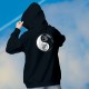 Women's Cotton Hoodie - Yin-Yang - Tribal tattoo Cat Head