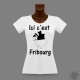 Women's slim T-shirt - Ici c'est Fribourg
