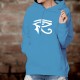 Women's Cotton Hoodie - The eye of Horus, Egyptian symbol of protection, the eye Oudjat of the falcon god Horus.