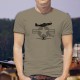 T-Shirt aviation -  P-51 Mustang - Avion de chasse américain, légende de la Seconde Guerre mondiale