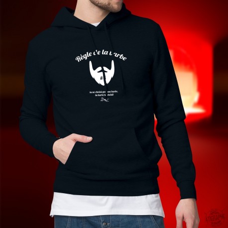 Cotton Hoodie T-Shirt - Règle de la barbe N°6