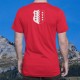 Blason valaisan ★ T-Shirt coton homme armoiries du canton du Valais (Treize étoiles sur un champ blanc et rouge)