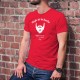 Entretenue avec soin, portée avec fierté ✪ Règle de la barbe N°8 ✪ T-Shirt coton homme hipster barbe et paire de ciseaux