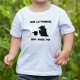 T-shirt mode enfant (garçon ou fille) - Que la Fondue soit avec Toi - Yoda aimant la fondue au fromage