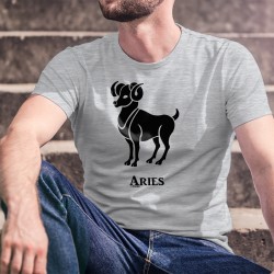 T-shirt Segno zodiacale - Ariete (Aries in latino) - Uomini nate tra il 21 marzo e il 20 aprile