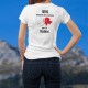 T-Shirt dame - Valais 1815 - drapeau valaisan, frontières Suisse et citation "1815 annexion de la Suisse par le Valais"