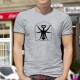 Men's Funny T-Shirt - The Vitruvian corkscrew, ideal proportions of the corkscrew from Leonardo da Vinci's drawing