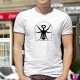 Le tire-bouchon de Vitruve ★ T-Shirt humoristique homme, proportions idéales du tire-bouchon selon un dessin de Léonard de Vinci