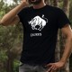 ♉ T-shirt coton - Signe astrologique Taureau (Taurus en latin) lié à l'élément Terre, pour homme né entre le 21 avril et le 20 m