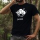 ♉ T-shirt coton - Signe astrologique Taureau (Taurus en latin) lié à l'élément Terre, pour homme né entre le 21 avril et le 20 m